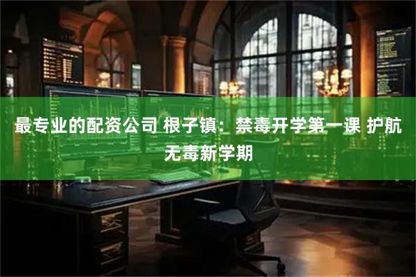 最专业的配资公司 根子镇：禁毒开学第一课 护航无毒新学期